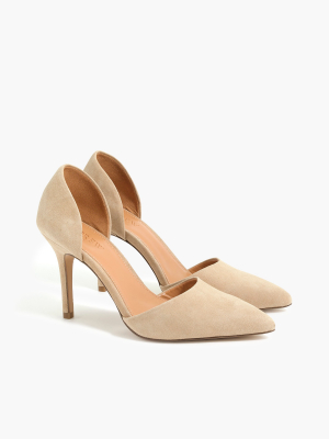 Suede D'orsay Pumps