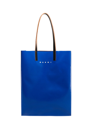 Marni Logo Print Tote Bag