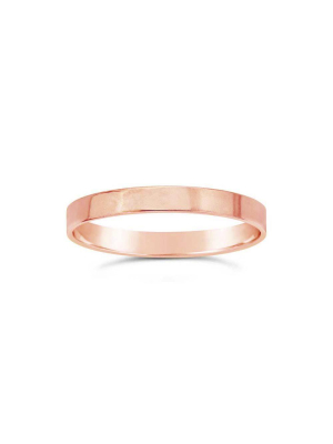 14k Rose Gold Filled Thick Band Ring