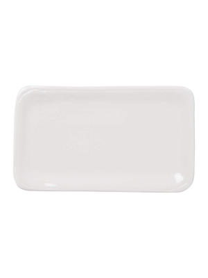 Vietri Viva Fresh Small Rectangular Platter - White