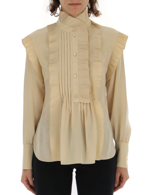 Chloé Long Sleeves Ruffled Detail Blouse