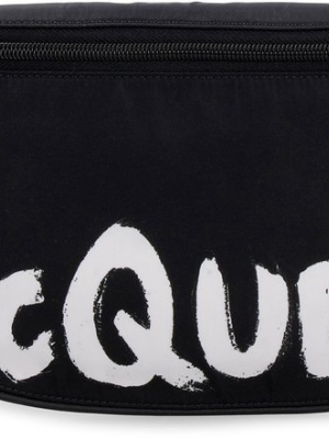 Alexander Mcqueen Graffiti Logo Belt Bag