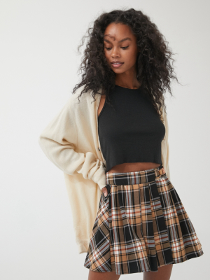 Uo Marianne Buckle Waist Mini Skirt