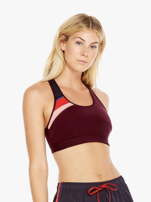 Maroon Retro Anna Bra