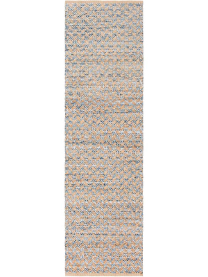 Cape Cod Blue/natural Runner Rug