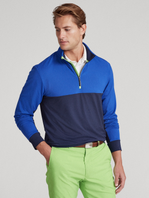 Stretch Jersey Quarter-zip Pullover