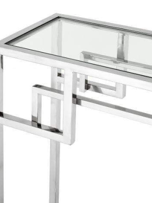 Eichholtz Morris Console Table - Silver & Black