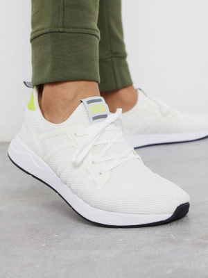 Jack & Jones Mesh Runner Sneakers In White