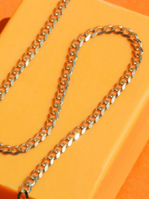 Medium Gold Curb Chain Bracelet