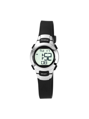 Armitron Sport Women's Digital Chronograph Resin Strap Watch - Black