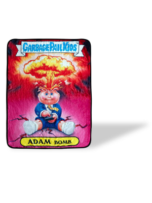 Just Funky Garbage Pail Kids Adam Bomb Large Fleece Throw Blanket | 60 X 45 Inches