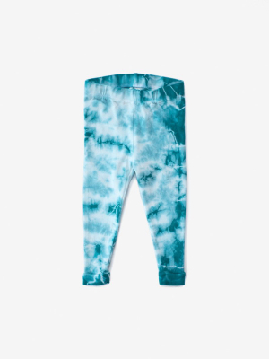 Tie Dye Organic Legging - Atlantic