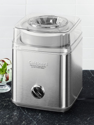 Cuisinart ® Pure Indulgence ™ 2-quart Frozen Yogurt, Sorbet And Ice Cream Maker