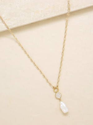 Dainty Vibes Freshwater Pearl 18k Gold Plated Necklace