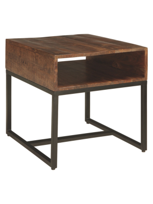 Hirvanton Rectangular End Table Warm Brown - Signature Design By Ashley