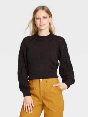 Women's Mock Turtleneck Pullover Sweater - Who What Wear™