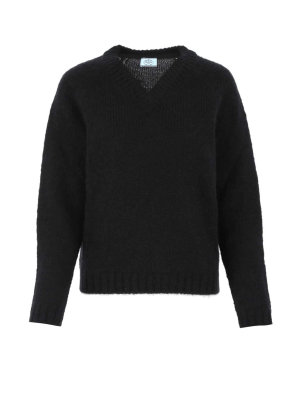 Prada V-neck Knit Sweater