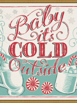 16" X 16" Merry Little Christmas Ii By Janelle Penner Framed Canvas Wall Art - Amanti Art