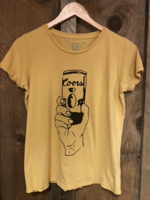 Coors Womens Tee Gold Dust/blk