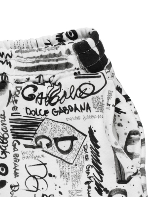 Dolce & Gabbana Kids Logo Print Skirt