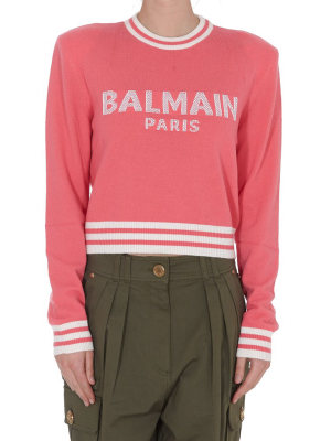 Balmain Logo Knitted Jumper