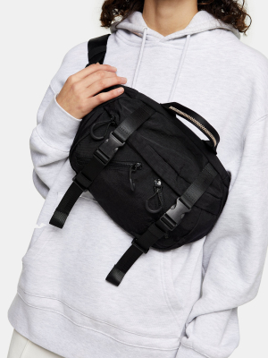 Castle Black Nylon Fannypack