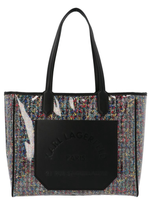 Karl Lagerfeld K/journey Tweed Tote Bag