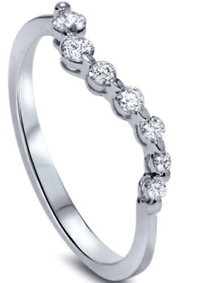 Pompeii3 1/2ct Diamond Journey Ring 14k White Gold