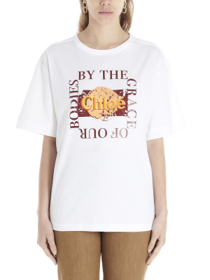 Chloé Logo Print T-shirt