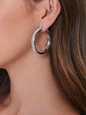 Glitter Hoop Earrings