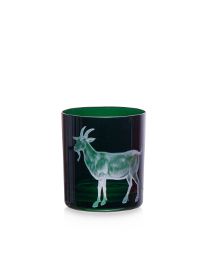 Barnyard Goat Dof Glass, British Racer Green