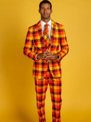 That 70s Suit | Thanksgiving Plaid Blazer