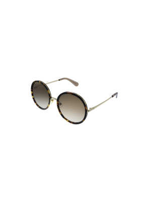 Kate Spade Lamonica/s 2ik Womens Oval Sunglasses Havana Gold 54mm