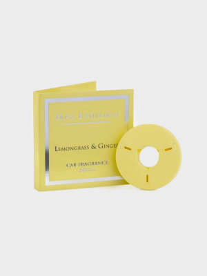 Lemongrass & Ginger  Luxury Car Fragrance Refill