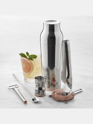 Williams Sonoma Bar Tools Set With Single-wall Cocktail Shaker