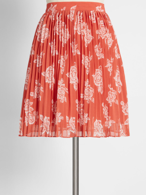 Perfectly Posh Pleated Mini Skirt