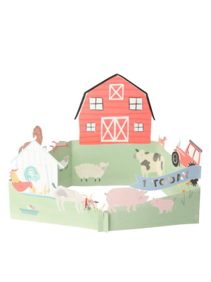 On The Farm 3d Scene Card