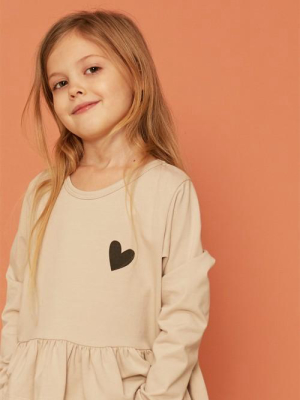 Kids On The Moon Frill Blouse - Snowdrop