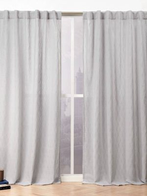 Tangled Hidden Tab Top Curtain Panel Pair - Nicole Miller
