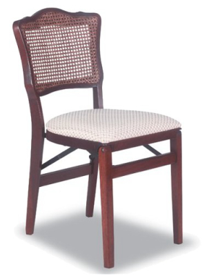 Set Of 2 Stakmore French Cane Folding Chair - Cherry