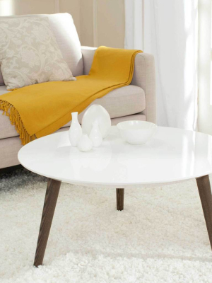 Jocelyn Round Lacquer Accent Table