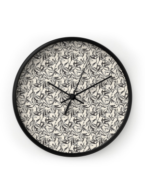 Holli Zollinger Junglia Charcoal Wall Clock - Deny Designs