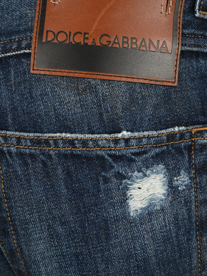 Dolce & Gabbana Ripped Cropped Jeans