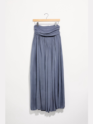 Rayon Lapis Maxi Skirt