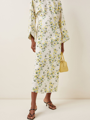 Miranda Floral Crepe Midi Dress