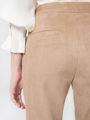 Stretch-suede Pants