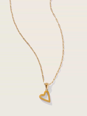 Heavenly Heart Necklace In Gold