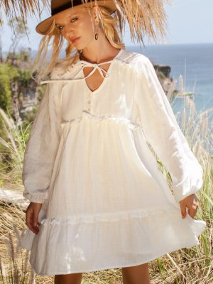 Texas Rose V-neck Boho Dress