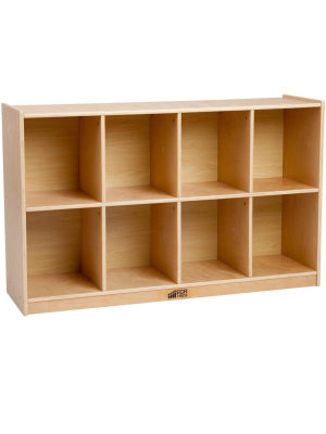 Ecr4kids Birch Hardwood 8 Compartment School Storage Cubby Unit, Shelving For Homes And Playrooms