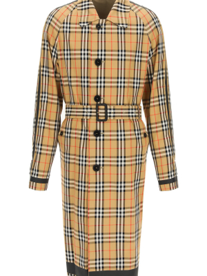 Burberry Checked Reversible Trench Coat